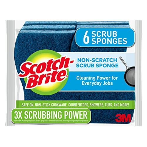 6-Pack Scotch-Brite Non-Scratch Scrub Sponges via Amazon