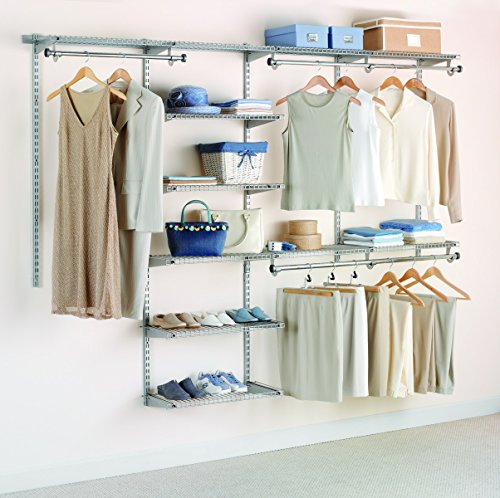 Rubbermaid Deluxe Custom Closet Organizer System Kit