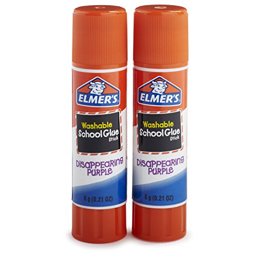 2 Pack Elmer's Disappearing Purple School Glue Sticks Via Amazon