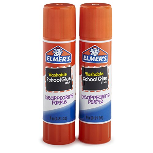 Elmer's Disappearing Purple School Glue Sticks, Pack of 2 Via Amazon
