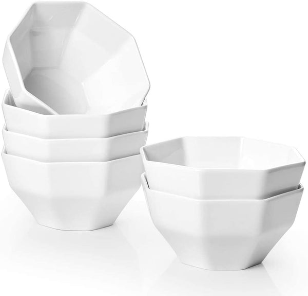 Set of 6 Geometric Soup Bowls Via Amazon