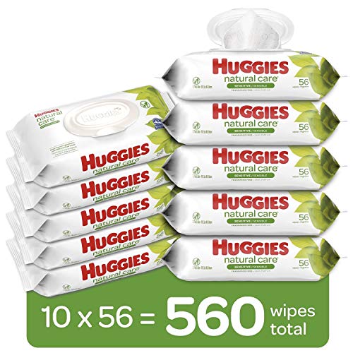 Huggies Natural Care, Baby Wipes, 10 Packs, 560 Total Wipes Via Amazon