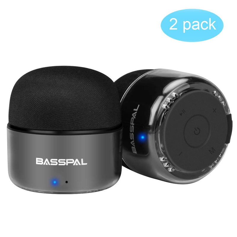 2-Pack BassPal Portable Waterproof Wireless Stereo Bluetooth Speakers Via Amazon