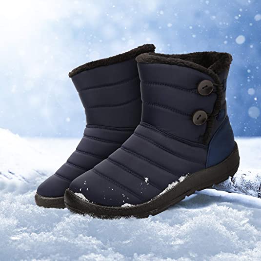 Women’s Winter Ankle Boots via Amazon