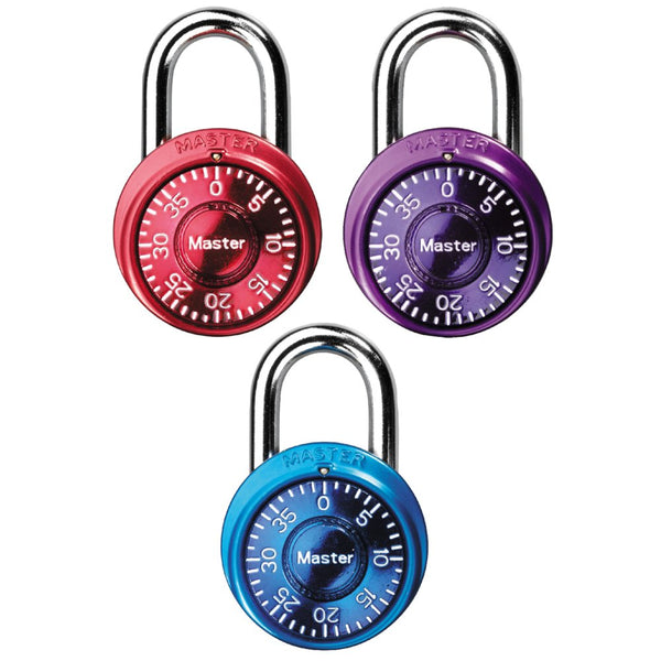 Master Lock Mini Combination Padlock, 3 Pack,  Via Amazon