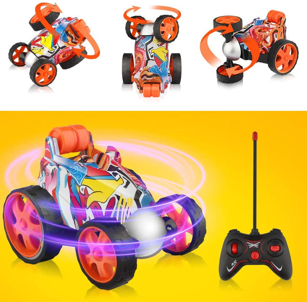 Remote Control Wheel Stunt Car Toy Via Amazon