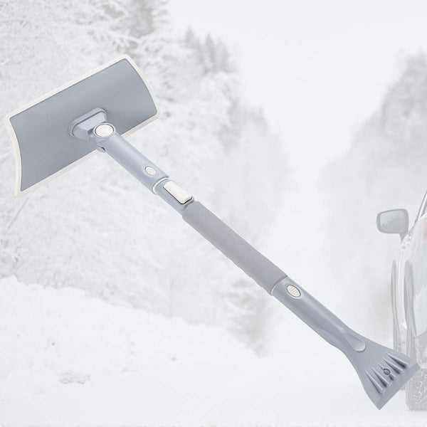 39 in Snow Broom with Ice Scraper Adjustable Handle, Via Amazon