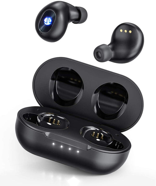 5.0 Bluetooth Wireless Earbuds with Microphone & Charging Case Via Amazon