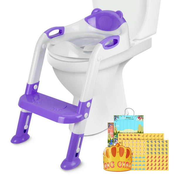 Potty Training Seat with Step Stool Ladder Via Amazon