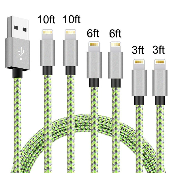 6 Pack Braided Charger for iPhone Via Amazon SALE $12.00 Shipped! (Reg $29.99)