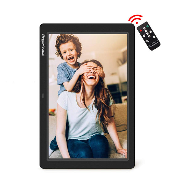 12 Inch Digital Photo Frame for Videos, Pictures, Calendar, Time, Music Via Amazon