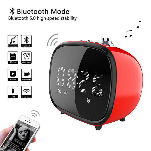 BETNEW Alarm Clock Wireless Bluetooth Speaker Via Amazon