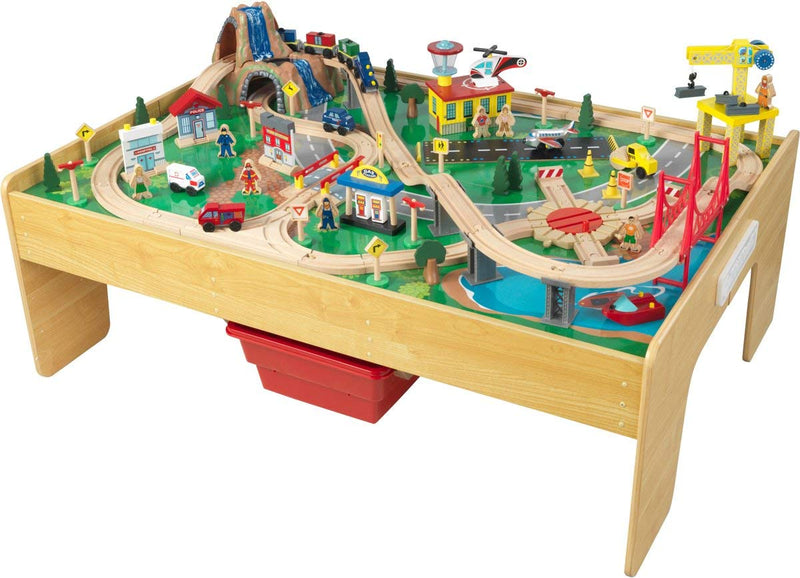 KidKraft Adventure Town Railway Train Set & Table Via Amazon