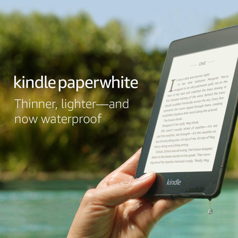Kindle Paperwhite – Now Waterproof with 2x the Storage Via Amazon