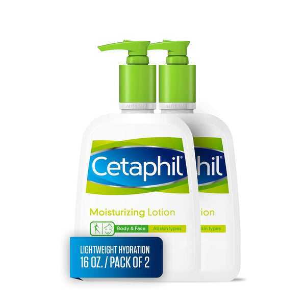 Cetaphil Moisturizing Lotion for All Skin Types, 16 Fl Oz (Pack of 2) Via Amazon