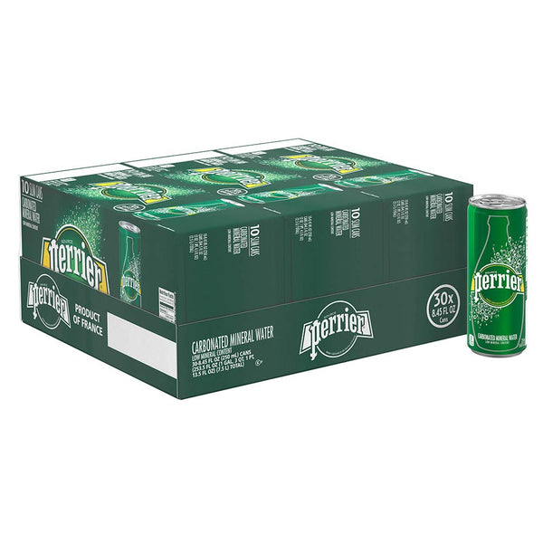 Perrier Carbonated Mineral Water, Slim Cans, 8.45 Fl Oz (Pack of 30) Via Amazon
