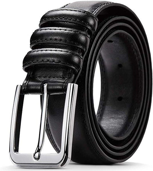 Mens Ratchet Slide Leather Belts Automatic or Adjustable  Via Amazon