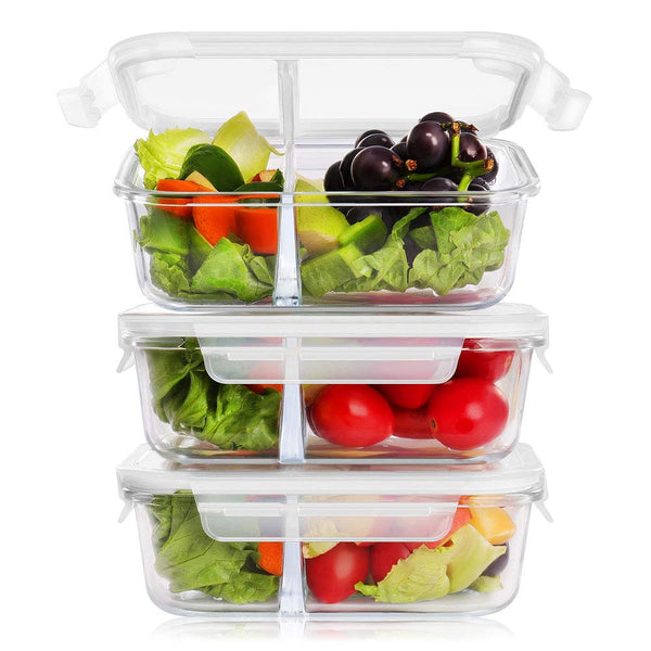 Glass Meal Prep Containers 36 Ounce 3-Pack Via Amazon SALE $10.80 Shipped! (Reg $26.99)