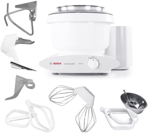 Bosch Universal Plus Stand Mixer, 6.5-Quarts with Bowl Scraper and Cookie Paddles via Amazon