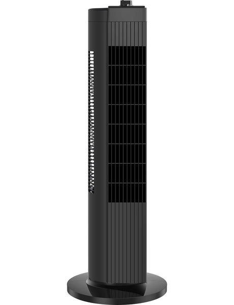 PELONIS FZ10-19MB Quiet Tower Fan, 3 Speeds，60° Oscillation for Home and Office, Black, 28-Inch, 28 Inch Compact
