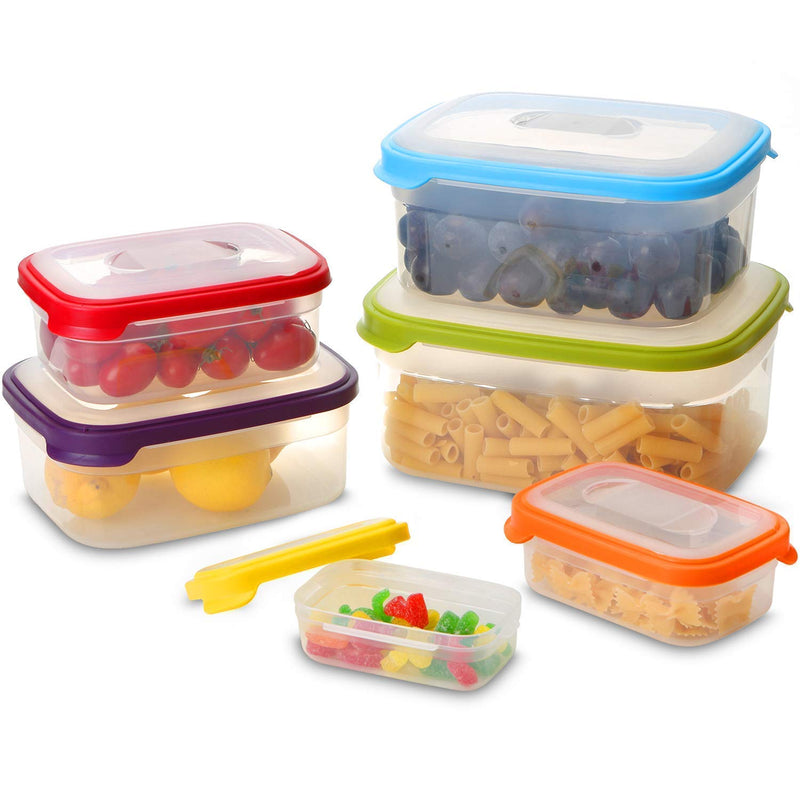 6-Piece Reusable Containers with Rainbow Airtight Easy Lids Via Amazon SALE $12.99 Shipped! (Reg $25.98)