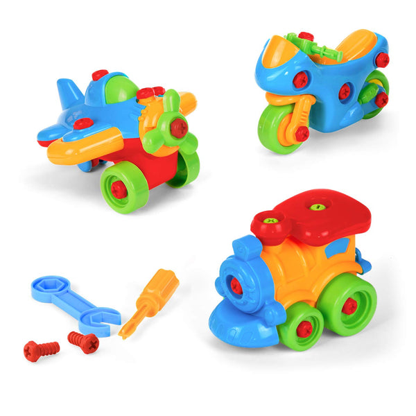 Minmi DIY Montessori Educational Toy: Build a Motorcycle, Airplane and Train Via Amazon ONLY .99 Cents Shipped! (Was $20)