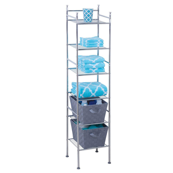 Honey-Can-Do 6 Tier Metal Tower Bathroom Shelf, Via Amazon