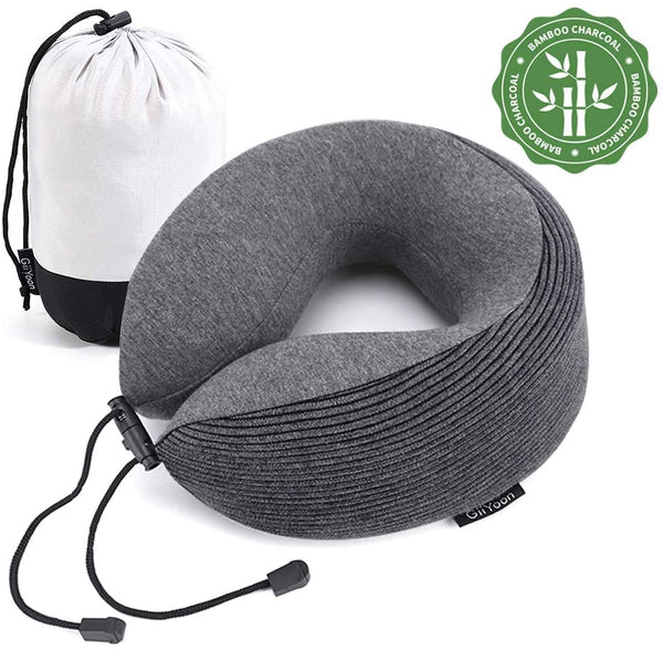 Bamboo Charcoal Memory Foam Neck Pillow Via Amazon