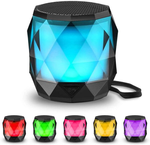 LED Portable Bluetooth Speaker, Night Light, Magnetic, 7 Color LED Auto-Changing Via Amazon