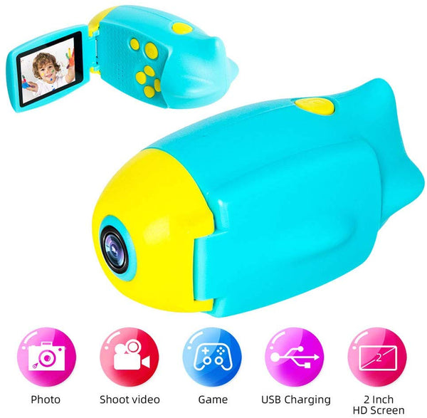 Kids Camera with 2.0 inch HD Screen and Games Rechargeable Via Amazon