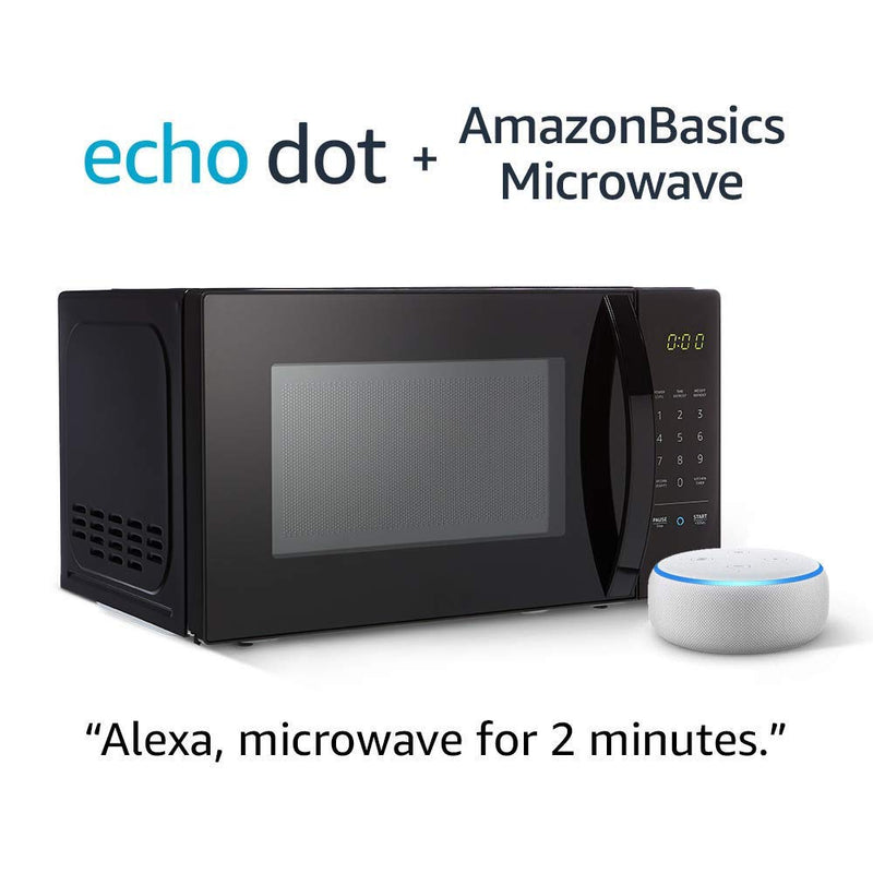 Microwave with Echo Dot (3rd Gen.) – Sandstone Via Amazon