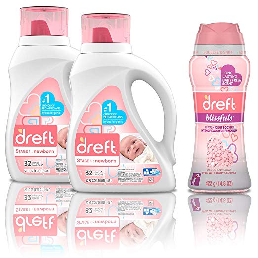 Newborn Hypoallergenic Liquid Baby Laundry Detergent Via Amazon