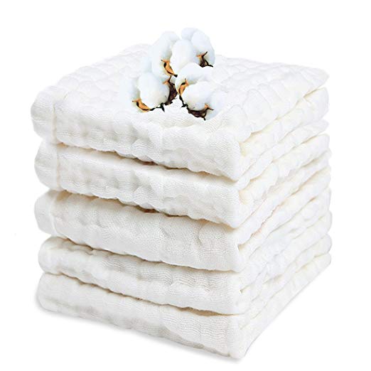 Baby Muslin Washcloths Purified Cotton