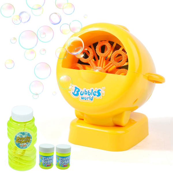 Danvren Automatic Bubble Blower Maker with 12oz Refill Solution Via Amazon