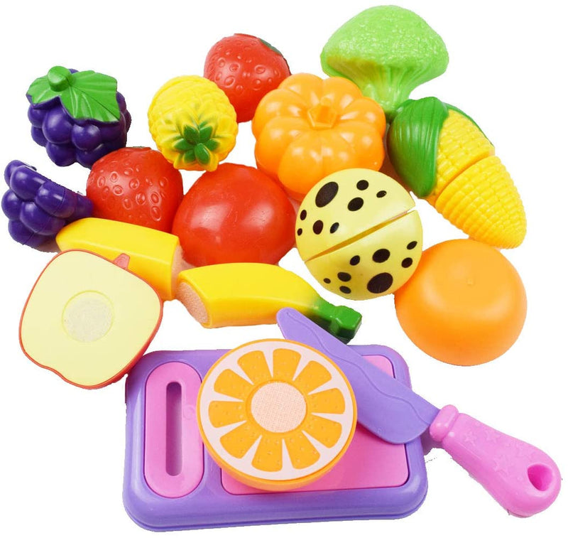 12 Pcs Play Food Set Via Amazon