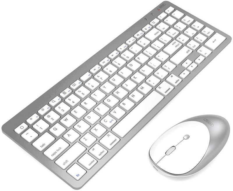 Ultra-Slim Wireless Bluetooth Keyboard Mouse Combo Via Amazon