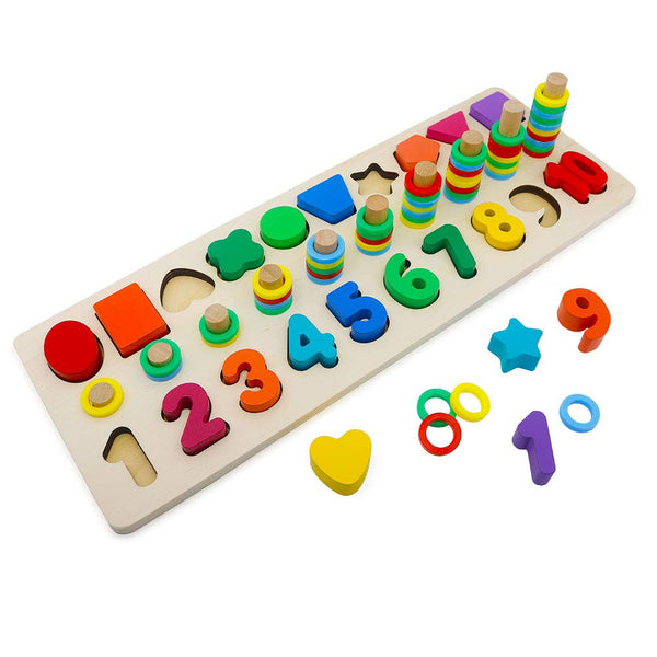 Wood Blocks Puzzles Kids Toys Via Amazon