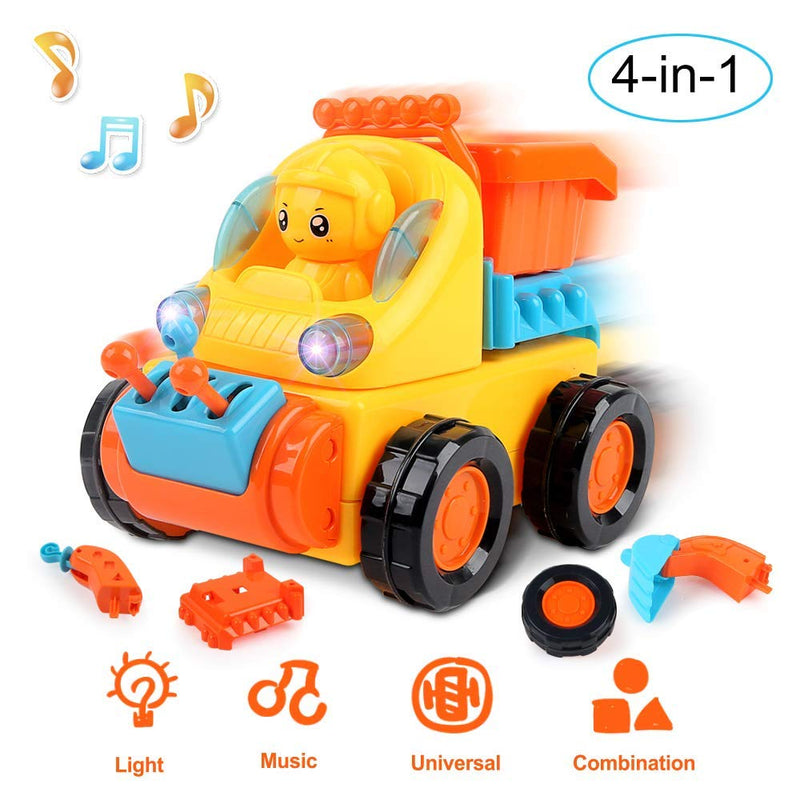 Take-A-Part Construction Vehicles Kit with Music and Light Via Amazon