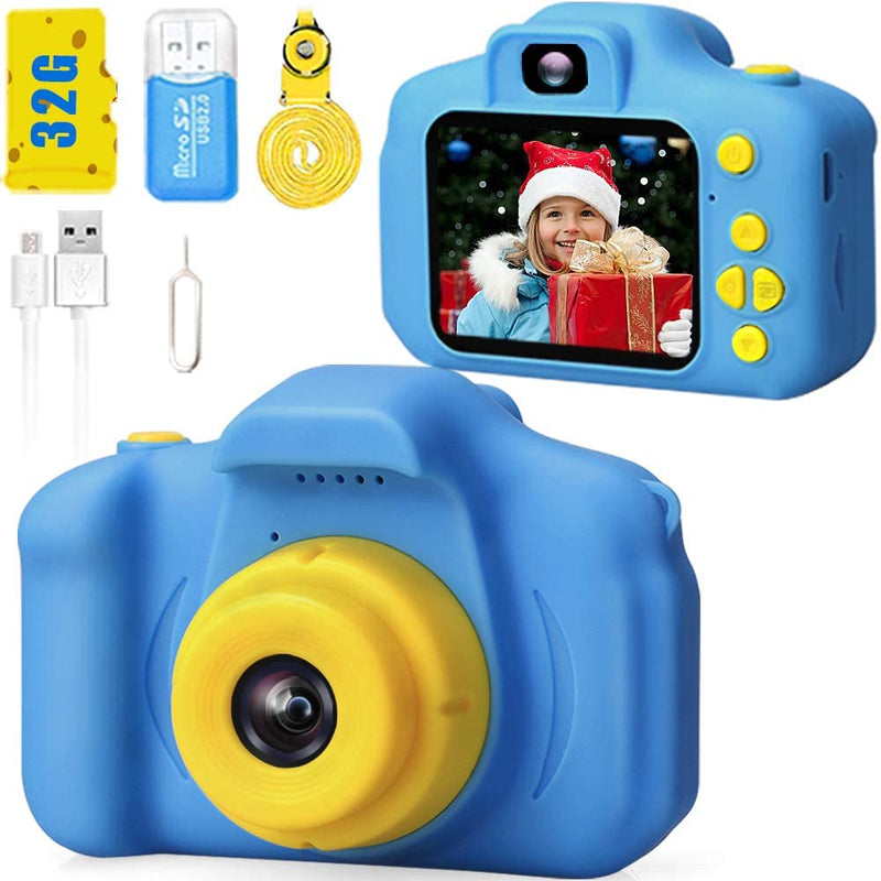 1080p Video Selfie Digital Camera for Kids with 32GB SD Card Via Amazon
