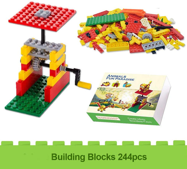MEKNIC 244 Piece STEM Toys Kit, Educational Construction Blocks Via Amazon