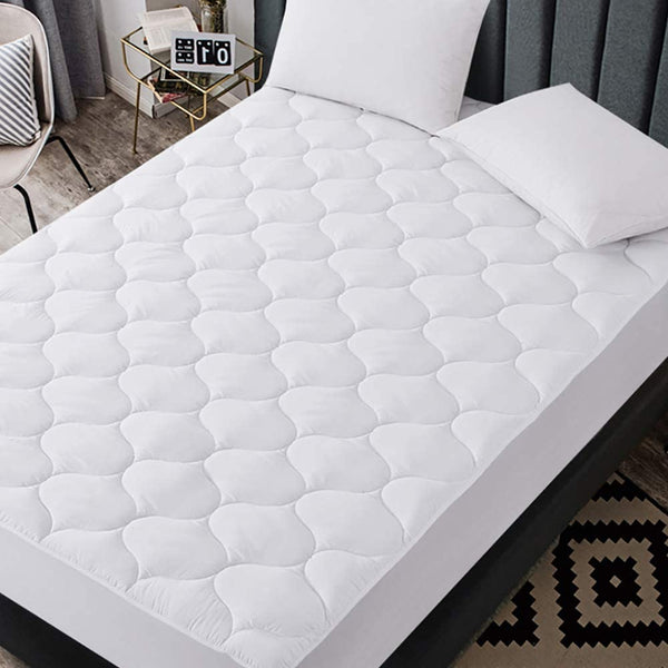 Down Alternative Quilted Mattress Protector Via Amazon