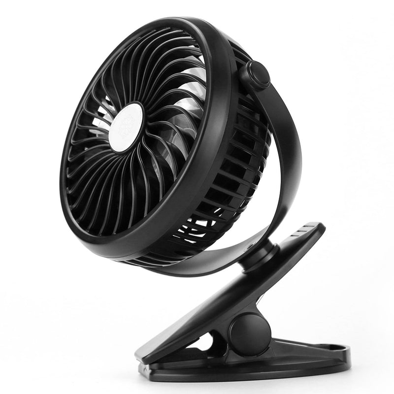 Clip On Mini Desk USB Fan with USB Cable Via Amazon