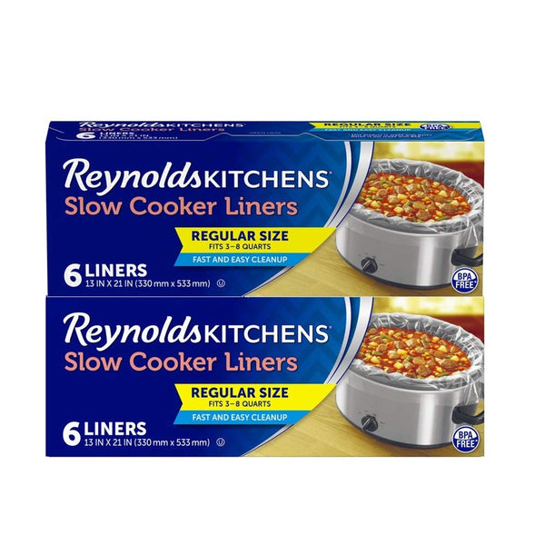 Reynolds Regular Size Slow Cooker Liner, 12 Count Via Amazon