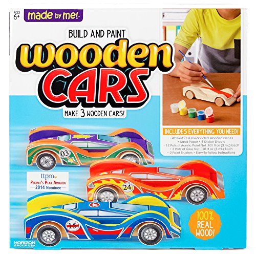 Made By Me Build & Paint Your Own Wooden Cars Via Amazon