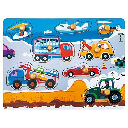 Wooden Transportations Peg Puzzle Game Via Amazon