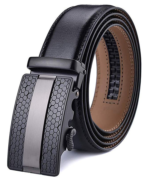 Men's Belt - Autolock Leather Ratchet Dress Belt Via Amazon