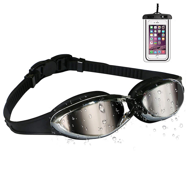 Swim Goggles with Waterproof Phone Pouch Via Amazon