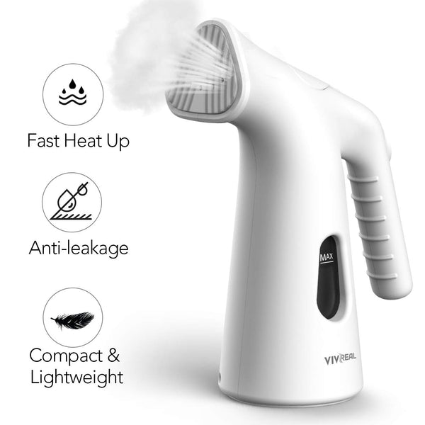 VIVREAL Travel Garment Steamers, 120ml Handheld Garment Steamer Via Amazon
