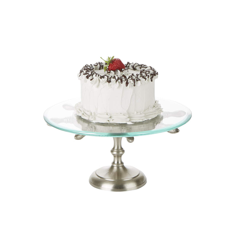 Mind Reader WHEELCAKE-SIL 20 Inch, Party Cake Stand Via Amazon