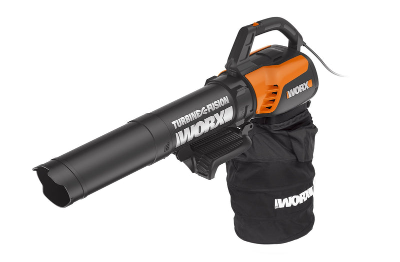 WORX Turbine Fusion 12 Amp Electric Leaf Blower, Mulcher, Vacuum Via Amazon